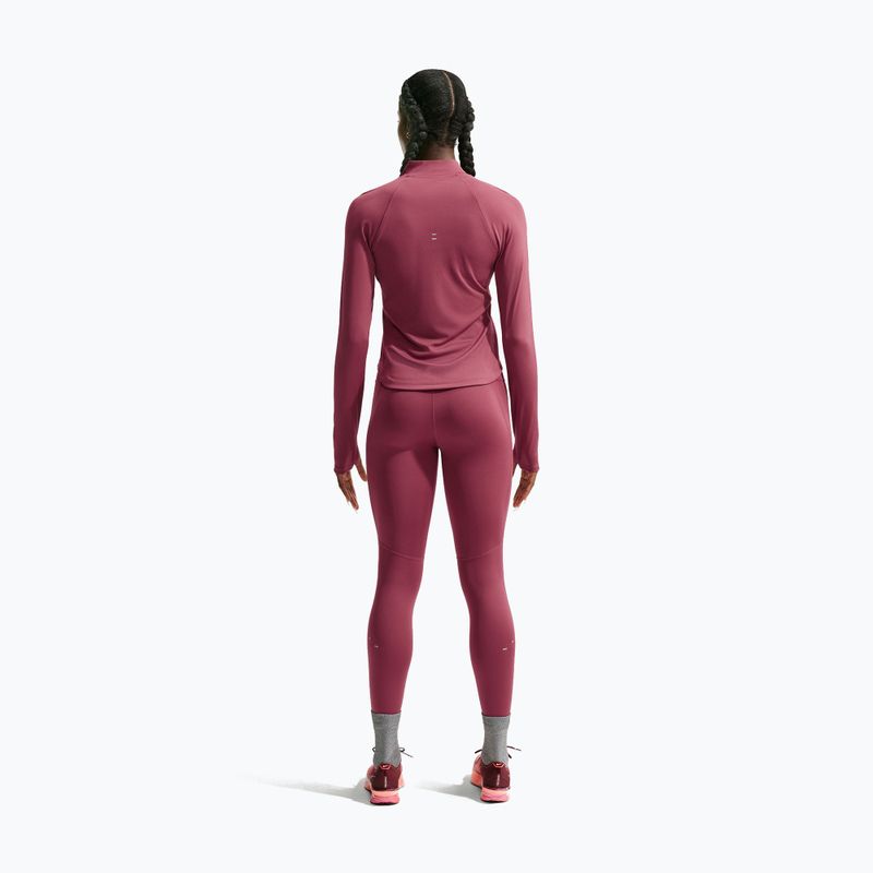 Női futópulóver Nike Tempo Dri-Fit 1/4 Zip pink smoke 3