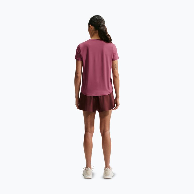Női edző póló Nike One Classic pink smoke/white 3