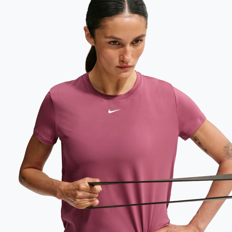 Női edző póló Nike One Classic pink smoke/white 6