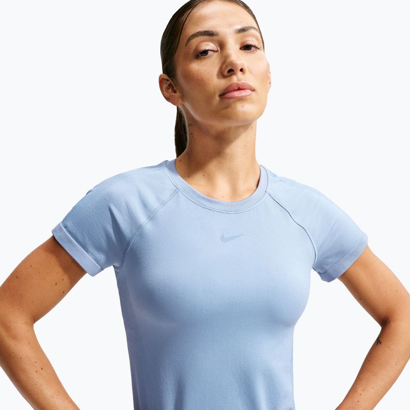Női edző póló Nike Pro Seamless work blue 3