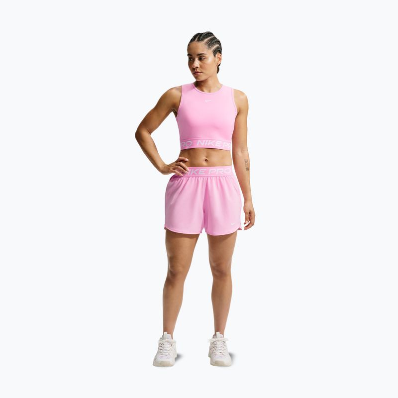 Női póló Nike Pro pink rise/white 2