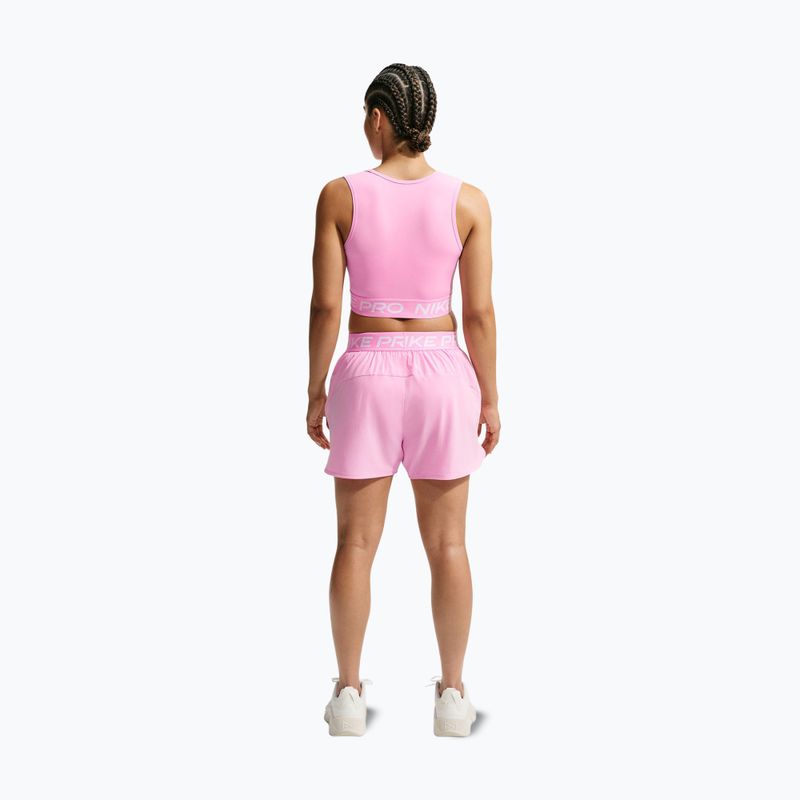 Női póló Nike Pro pink rise/white 3