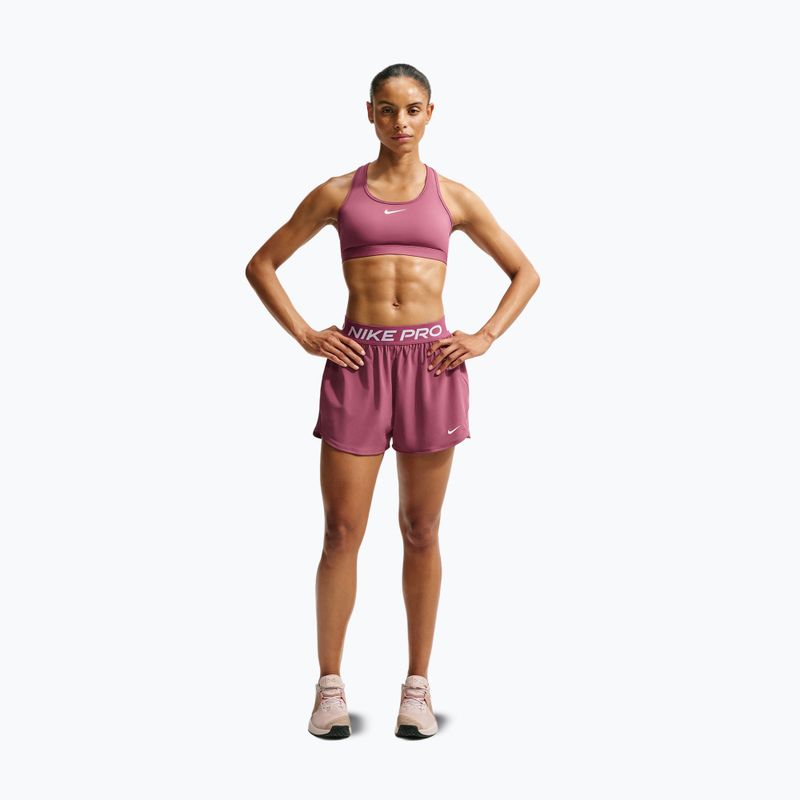 Női edző rövidnadrág Nike Pro pink smoke/white 7