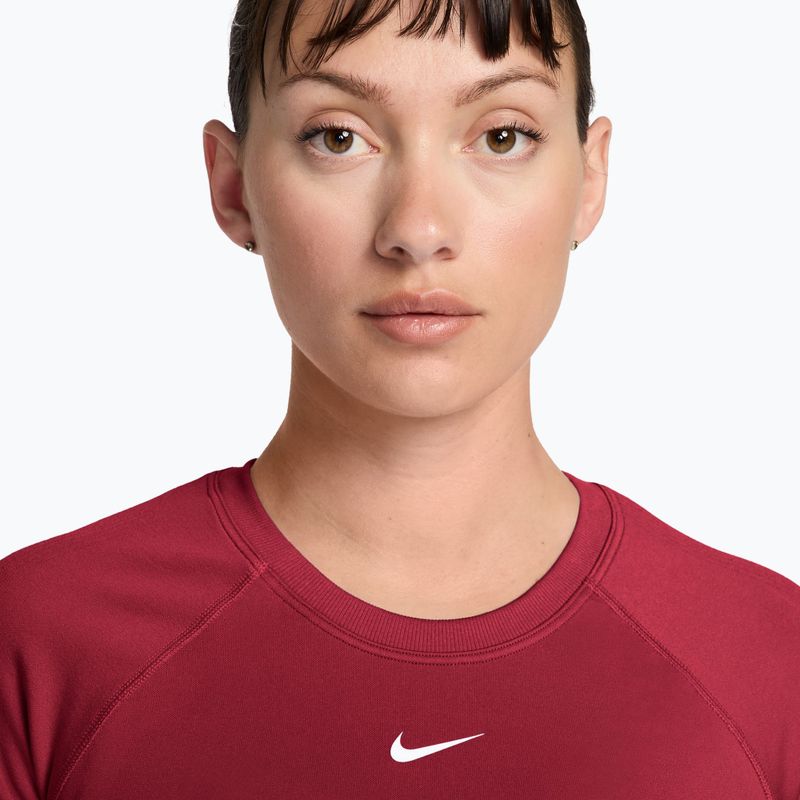 Női edző póló Nike Pro Seamless tough red/white 3