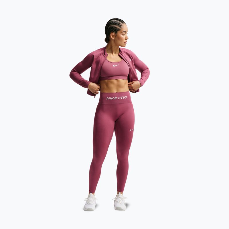 Női leggingsek Nike Pro Seamless pink smoke/white 2