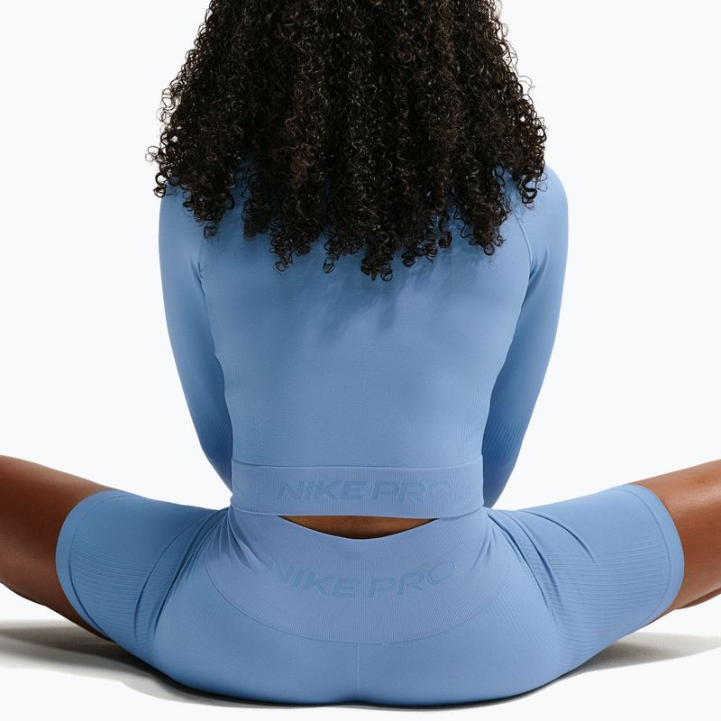 Női edzőpulóver Nike Pro Seamless work blue 4