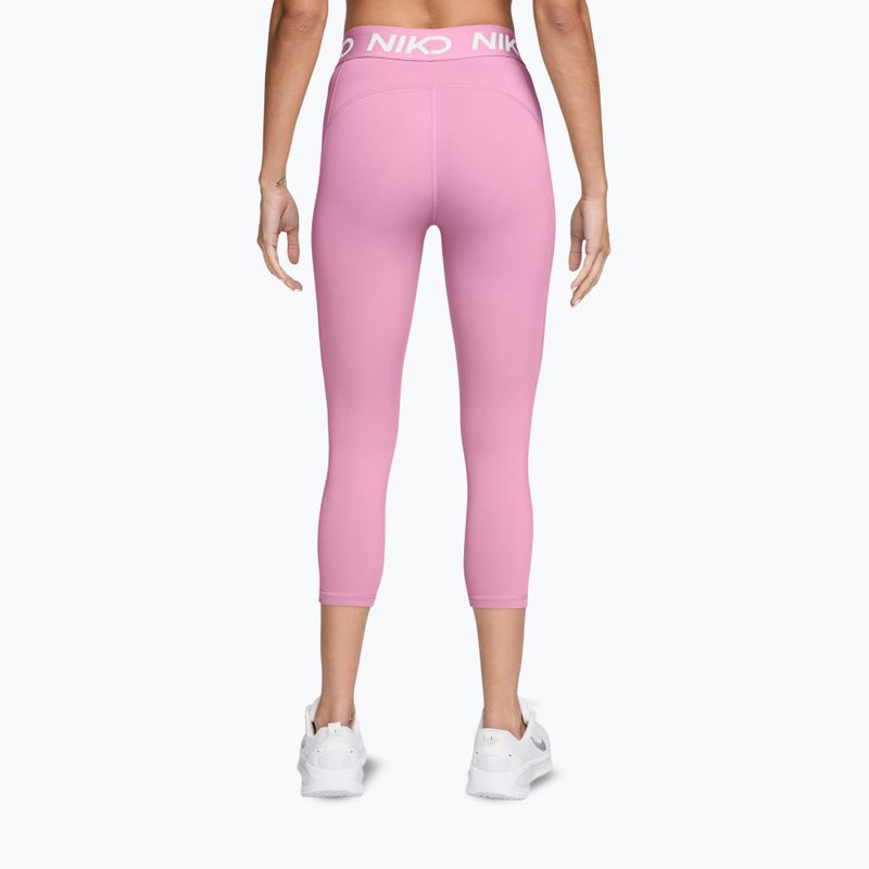 Női leggingsek Nike Pro pink rise/white 2