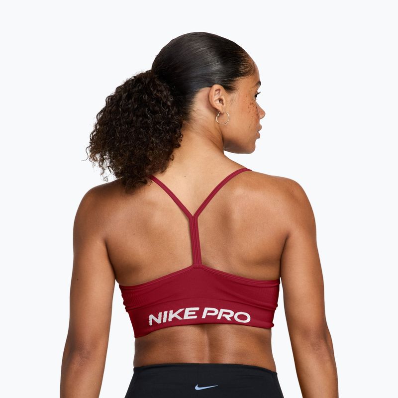 Sportmelltartó Nike Pro Seamless tough red/white 2