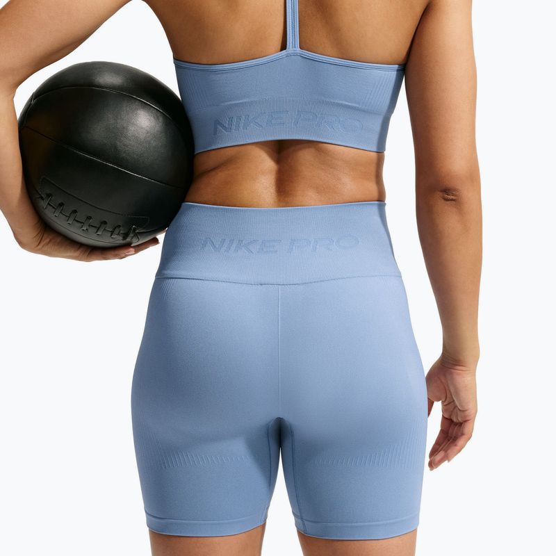 Női edző rövidnadrág Nike Pro Seamless work blue 4
