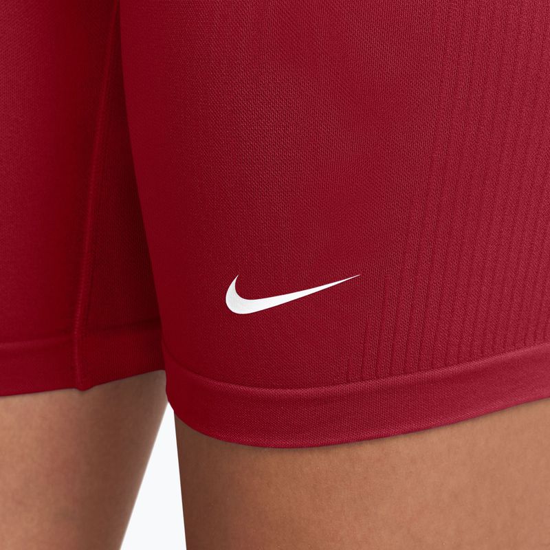 Női edző rövidnadrág Nike Pro Seamless tough red/white 4