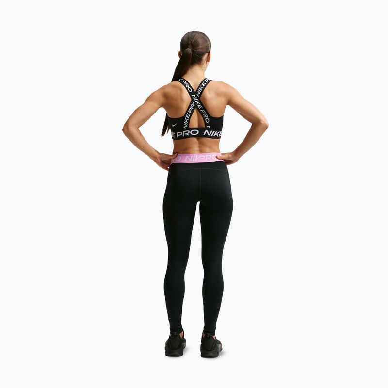 Női leggingsek Nike Pro black/pink rise/white 3