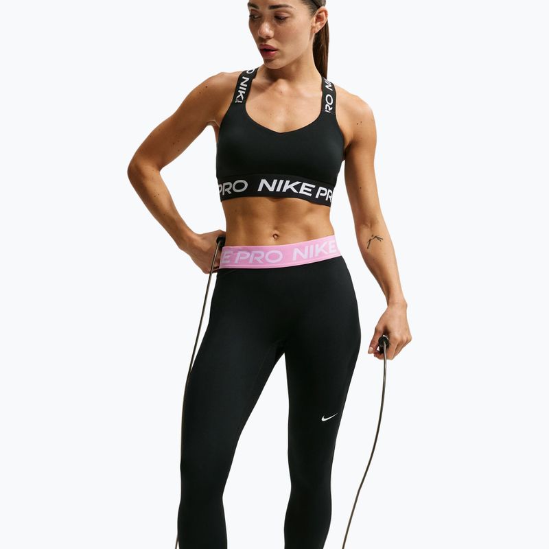 Női leggingsek Nike Pro black/pink rise/white 5
