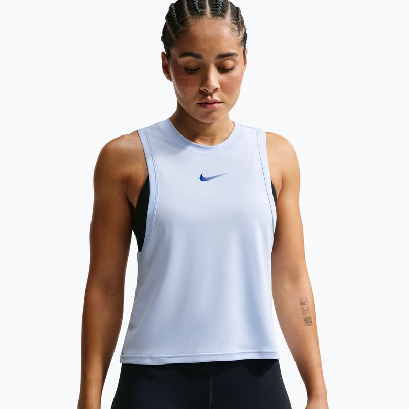 Női edző póló Nike Pro hydrogen blue/old royal