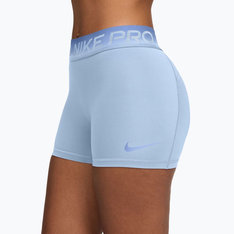 Női edző rövidnadrág Nike Pro hydrogen blue/aluminum 3