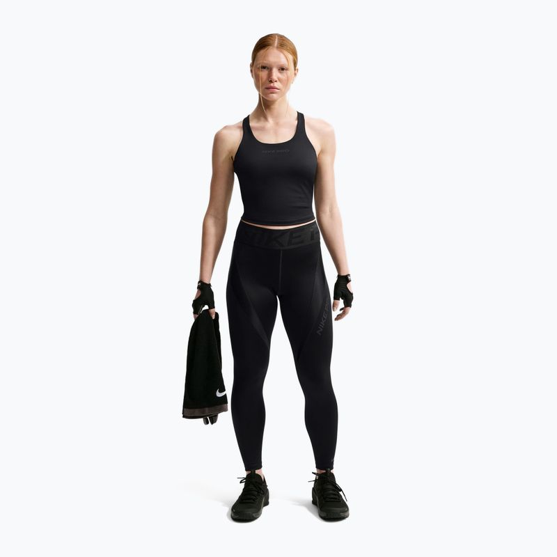 Női edzőleggingsek Nike Pro Sculpt High-Waisted 7/8 black/black 2