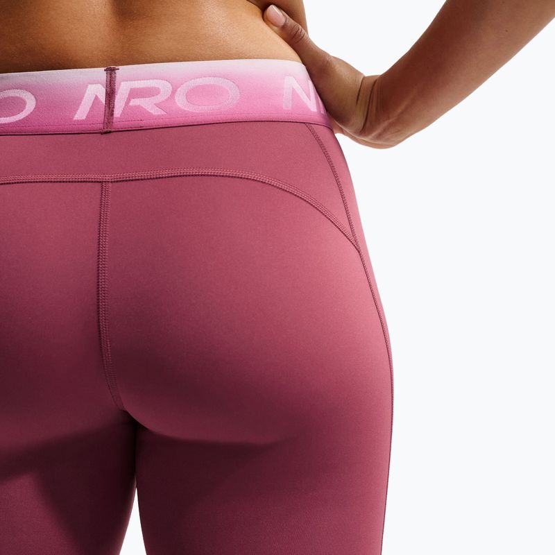 Női leggingsek Nike Pro pink smoke/pink rise 5