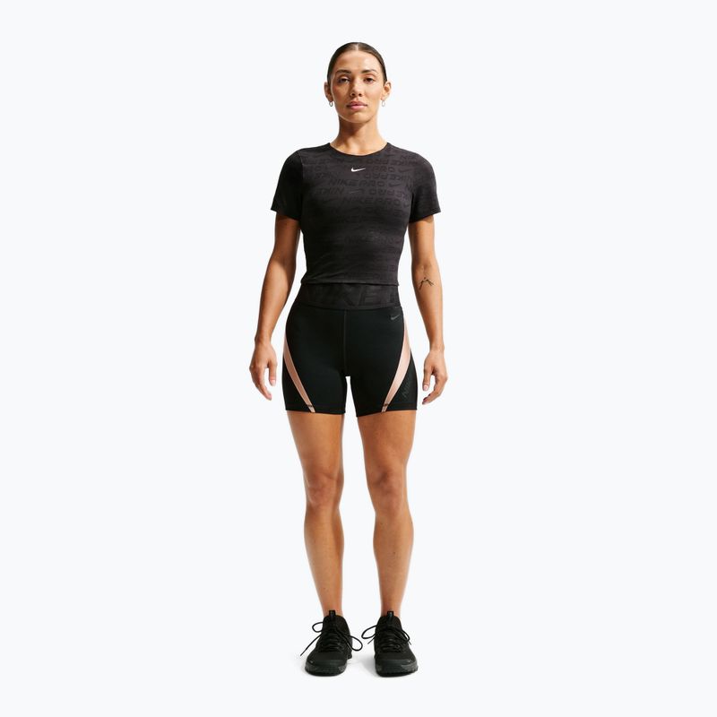 Női edző rövidnadrág Nike Pro Sculpt black/linen/black/black 2