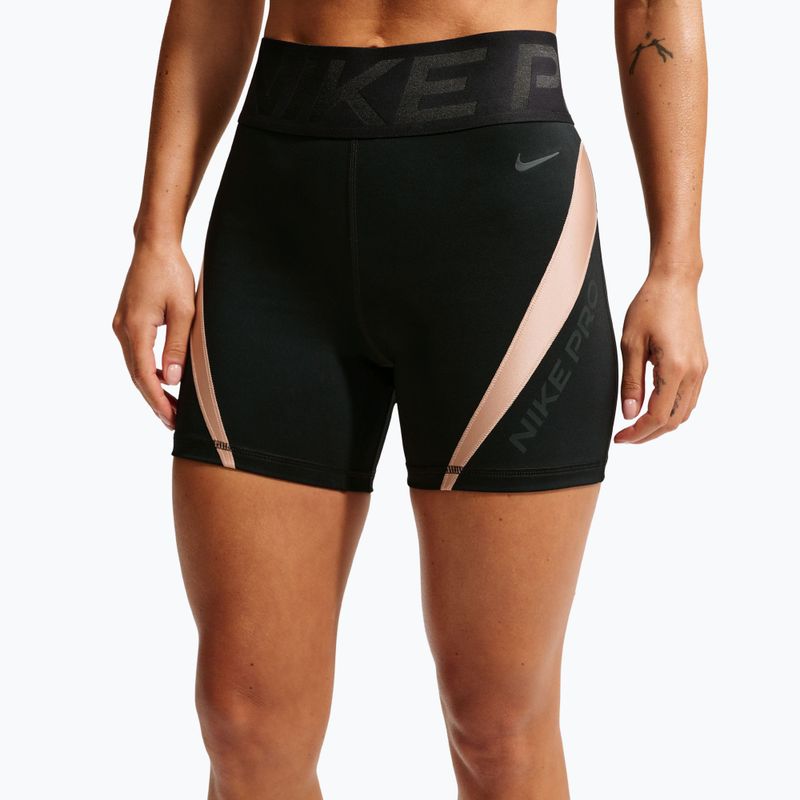 Női edző rövidnadrág Nike Pro Sculpt black/linen/black/black 4