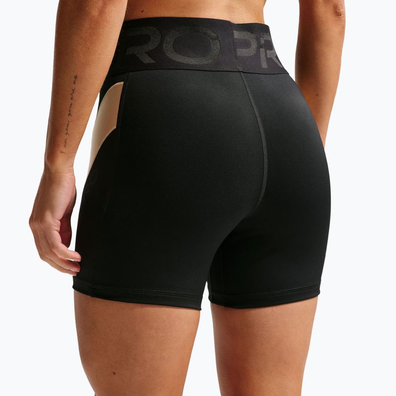 Női edző rövidnadrág Nike Pro Sculpt black/linen/black/black 6