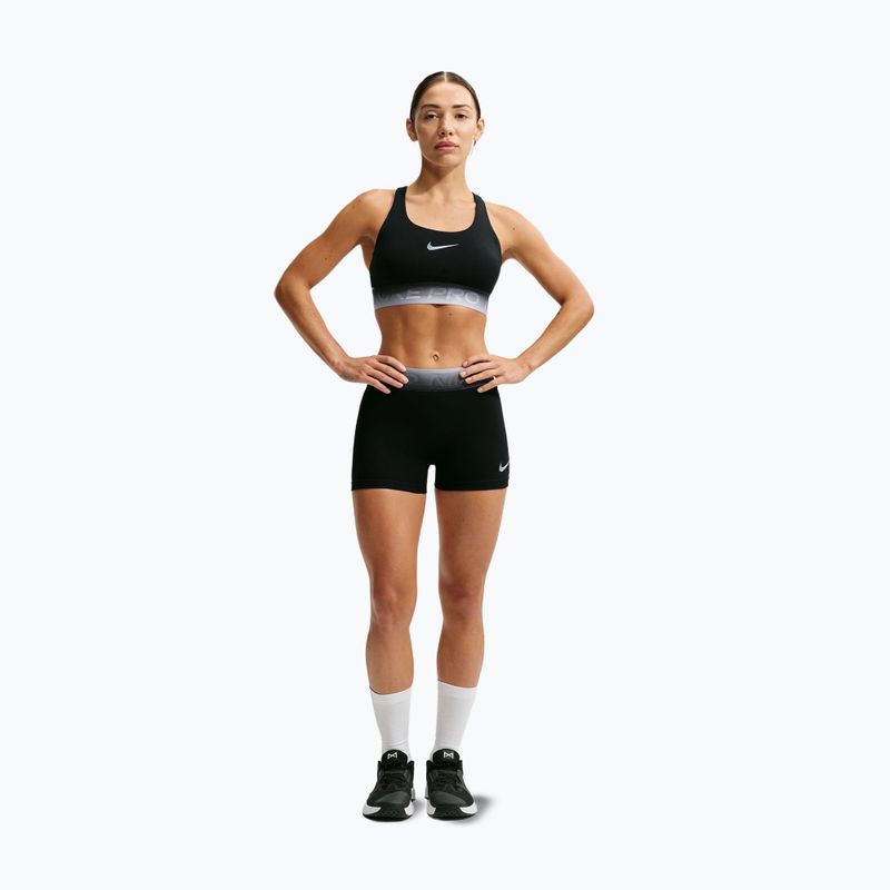Sportmelltartó Nike Pro black/black/ghost/smoke grey 7