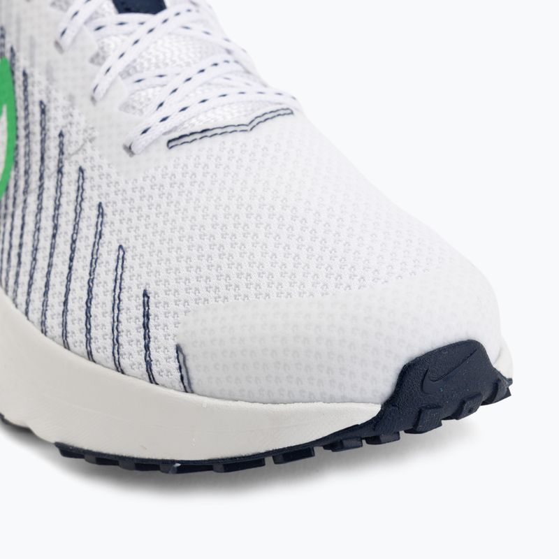 Férfi futócipők Nike Run Defy White/Midnight Navy/Green Spark 7