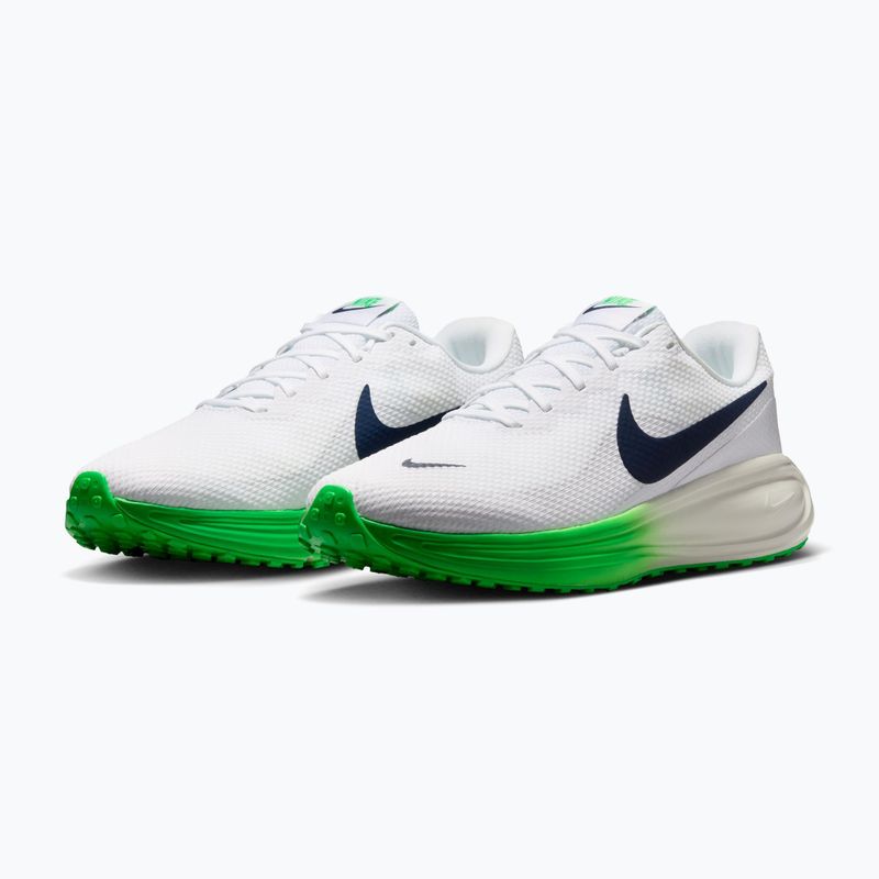 Férfi futócipők Nike Revolution 8 white/green spark/midnight navy 3