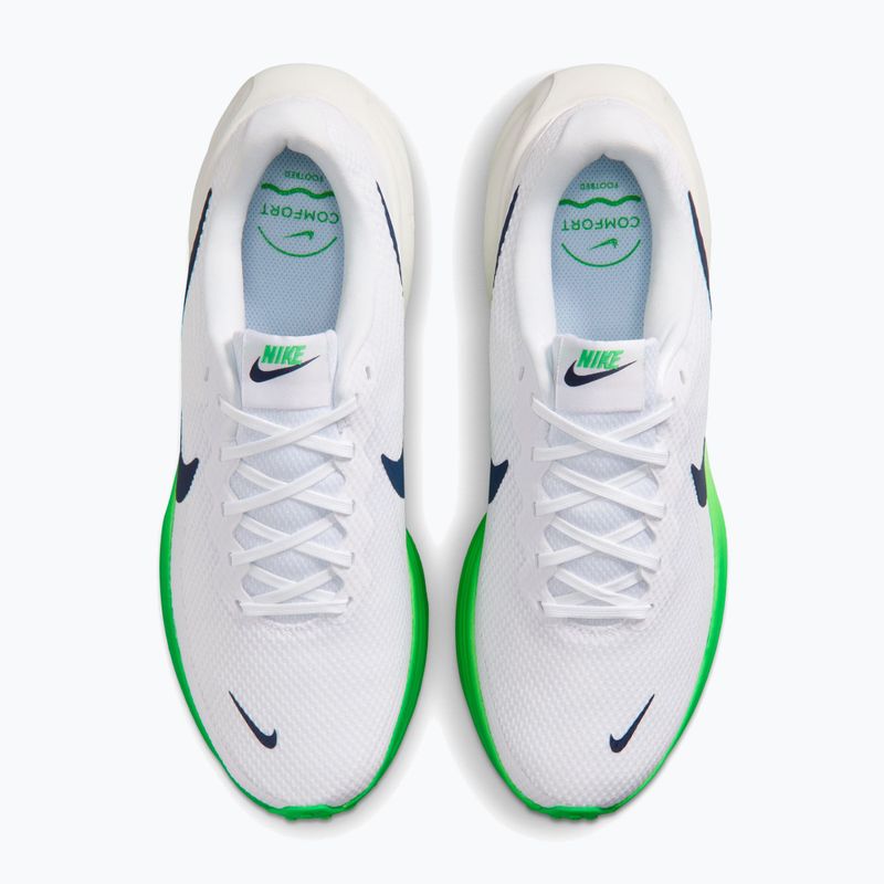 Férfi futócipők Nike Revolution 8 white/green spark/midnight navy 5