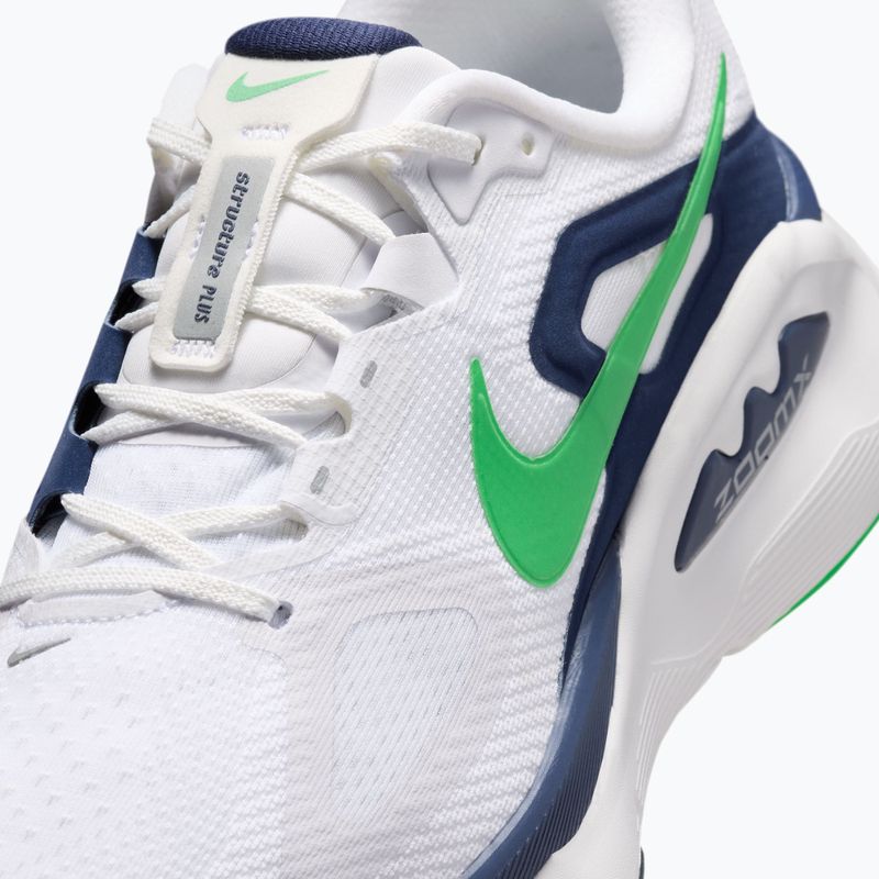 Férfi futócipők Nike Structure Plus white/midnight navy/green spark 7