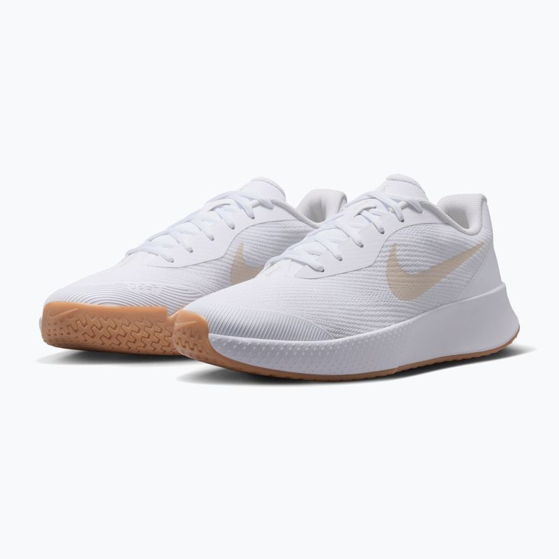 Férfi teniszcipő Nike Vapor Lite 3 White/Summit White/Light Orewood Brown 3