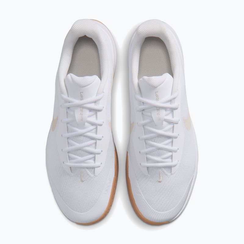 Férfi teniszcipő Nike Vapor Lite 3 White/Summit White/Light Orewood Brown 5