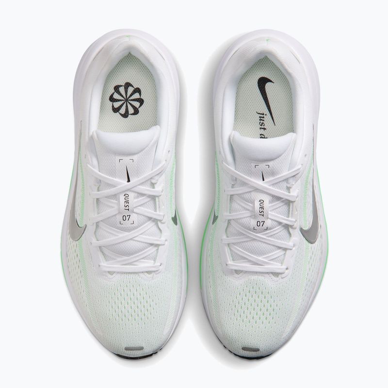Női futócipők Nike Quest 7 white/illusion green/metallic silver 5