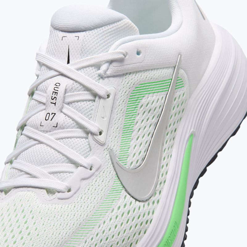 Női futócipők Nike Quest 7 white/illusion green/metallic silver 7