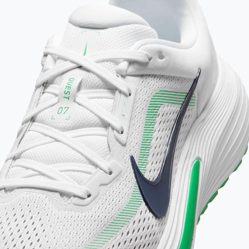 Férfi futócipők Nike Quest 7 white/green spark/midnight navy 7