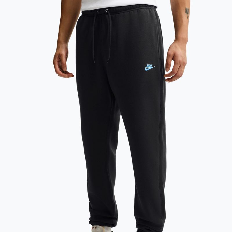 Férfi nadrág Nike Club Cuffed Brushed black/black/football blue 3