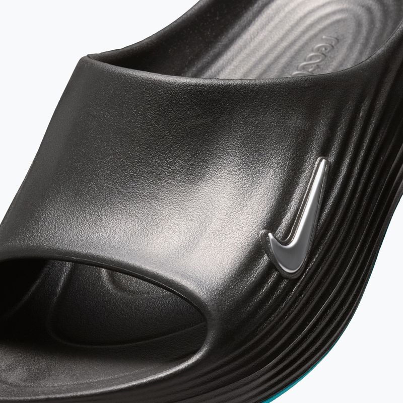 Férfi papucsok Nike ReactX Rejuven8 black/gamma blue/metallic silver 5