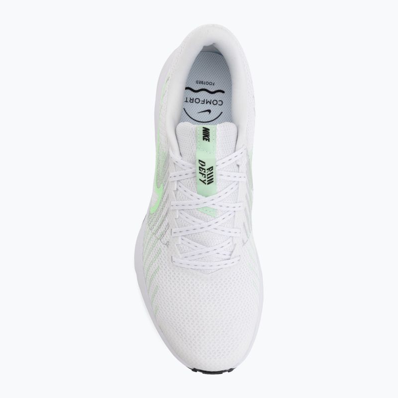 Női futócipők Nike Run Defy white/cucumber calm/black/illusion green 5