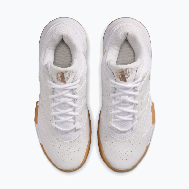 Női teniszcipő Nike Court Lite 4 White/Summit White/Linen/Light Orewood Brown 5