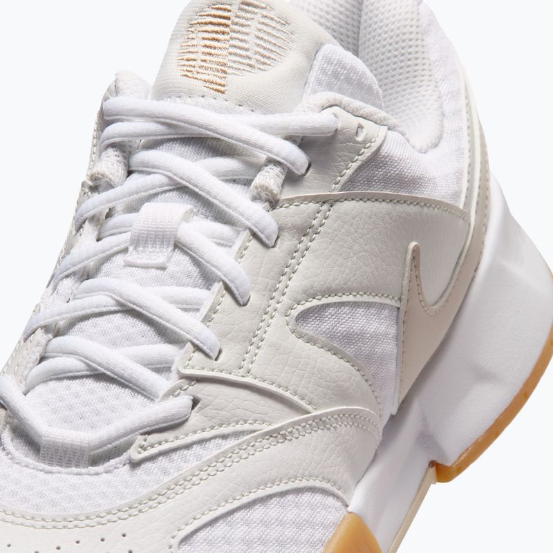 Női teniszcipő Nike Court Lite 4 White/Summit White/Linen/Light Orewood Brown 7