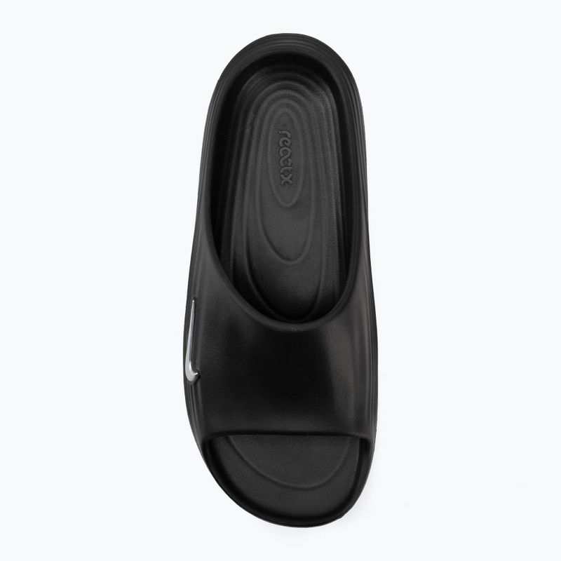 Férfi papucsok Nike ReactX Rejuven8 black/gamma blue/metallic silver 5