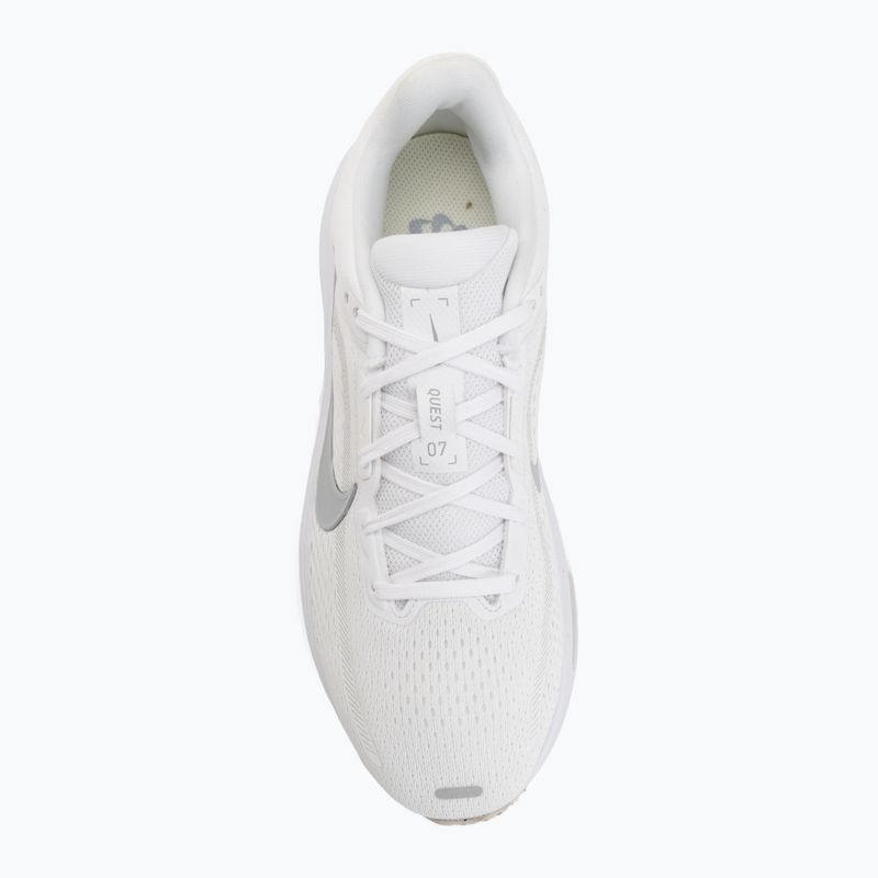 Női futócipők Nike Quest 7 white/vast grey/vast grey/wolf grey 5