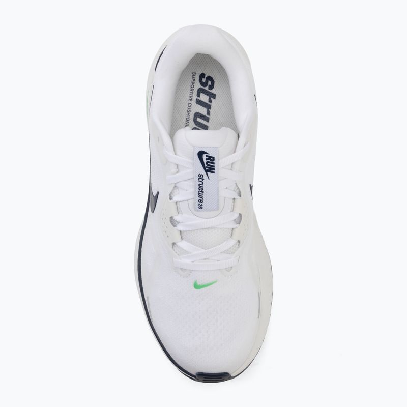 Férfi futócipők Nike Structure 26 white/green spark/midnight navy 5