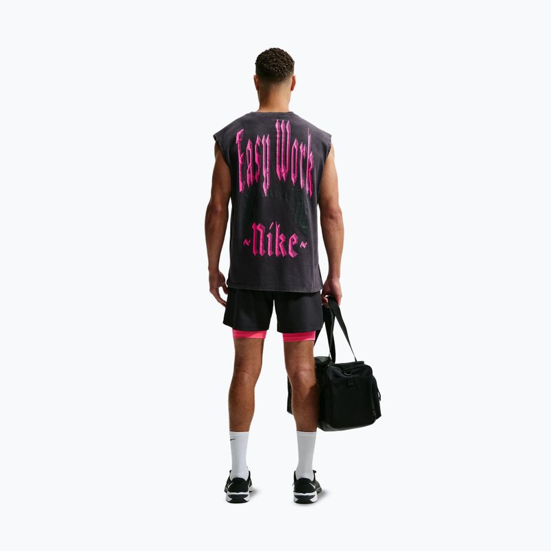 Férfi edző póló Nike Sleeveless T-Shirt black/hyper pink 2