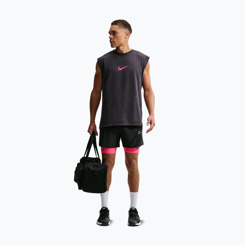 Férfi edző póló Nike Sleeveless T-Shirt black/hyper pink 7