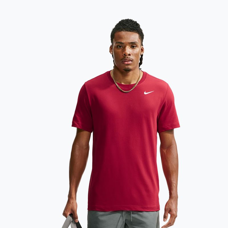 Férfi edző póló Nike Dri-FIT tough red/white