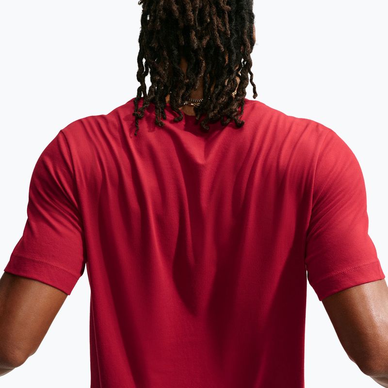 Férfi edző póló Nike Dri-FIT tough red/white 6