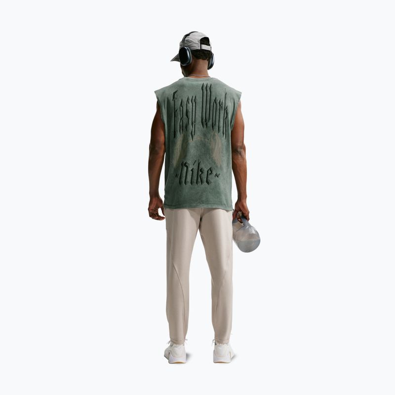 Férfi edző póló Nike Sleeveless T-Shirt camo green/light army 2