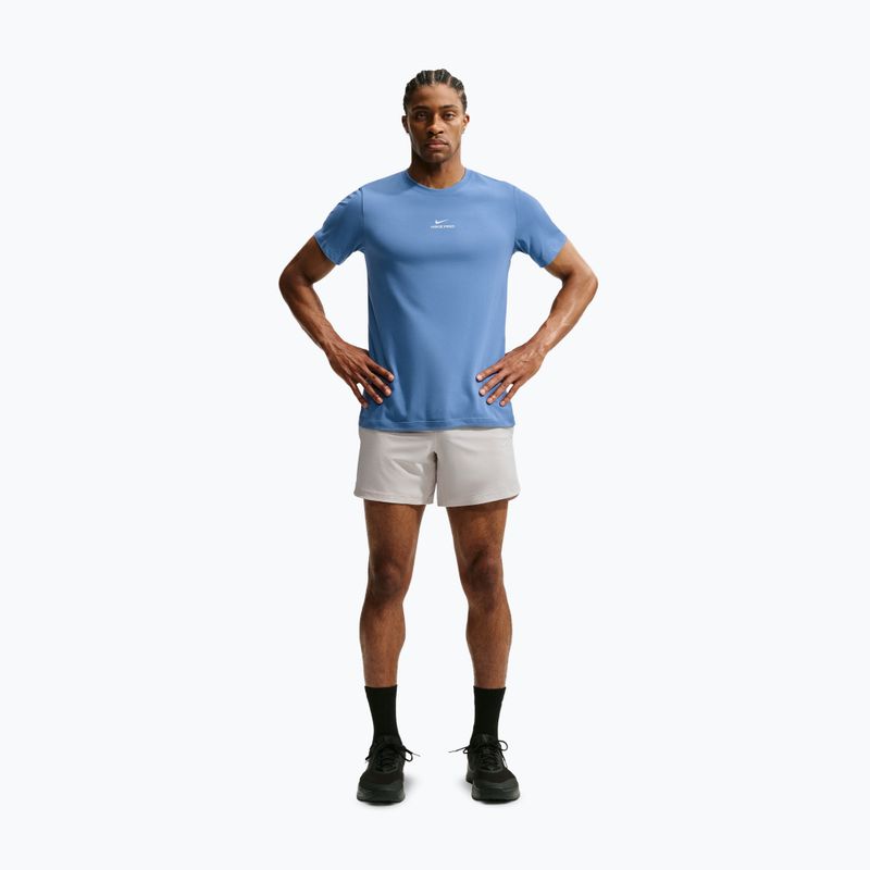 Férfi edző póló Nike Pro indigo storm/white 2