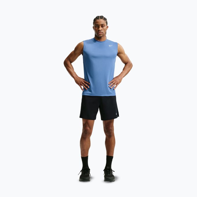 Férfi edző póló Nike Dri-FIT Sleeveless Training Top indigo storm/white 7