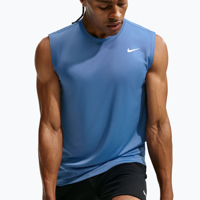 Férfi edző póló Nike Dri-FIT Sleeveless Training Top indigo storm/white 4