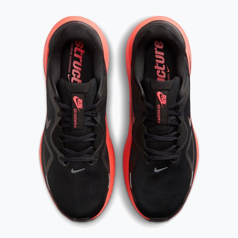 Férfi futócipők Nike Structure 26 black/bright crimson/metallic dark grey 5